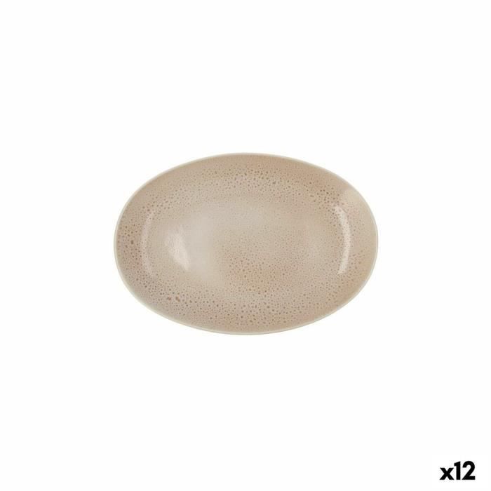 Plateau Apéritif - Ariane - Ø 26 Cm - Céramique - Beige - 12 Unités