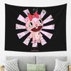 Giggles Japanese Happy Tree Friends Tapestry Wall Hanging Aesthetic Home Decor Tapestries for Living Room Bedroom