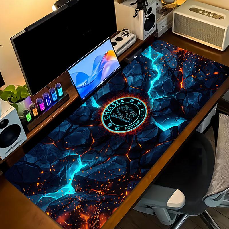 Chelsea Large Gaming Table Cushion Non-slip Laptop Tablet Big Mousepad XXL Mat Mini PC Playmat With Lock edge