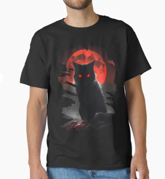 Evil black cat Classic T-Shirt S