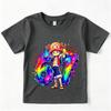 One Piece Tony Tony Chopper 67 Printed Cotton T Shirt Casual Short Sleeve Tee for Kids Boys Girls