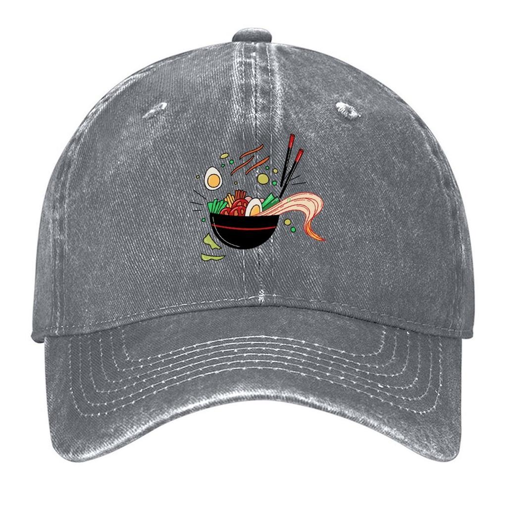 2026 Japanses Ramen Noodles Bowl Baseball Cap Hat Man Luxury Hard Hat Ball Cap Sunscreen For Girls Men's