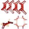 1/4 Pcs Heavy Duty 90 Degree Right Angle Clamps Adjustable Screw For Woodworking Picture Framing Diy