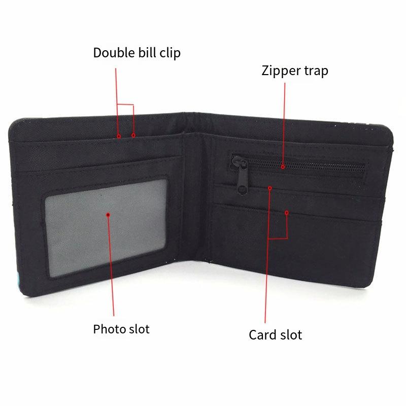 Naruto Wallet Anime Figure Uchiha Madara Kakashi Sasuke Pu Leather Short Coin Purse Multi Functional Wallet Card Holder Gift