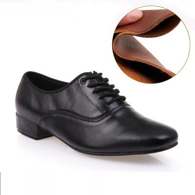 Leather Men Dance Shoes Sports Square Shoes For Men Adult Soft Dance Latin Shoes Modern Waltz Male Sneakers Increase