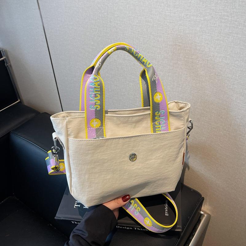 Large-capacity bag women's summer new versatile broadband messenger bag casual high-end portable tote bag