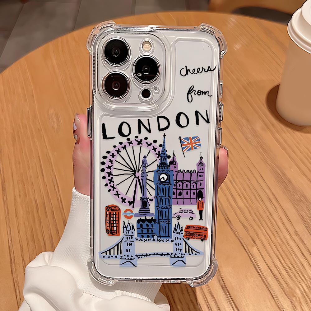 New York City Anti-Fall Klare Handyhülle Für Xiaomi Redmi 14C 13C 12C K50 K40 Note 14 13 12 11 10 9S A1 A2 A5 Pro Plus 4G 5G
