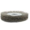 Stainless Steel 5 Inch Crimped Wire Wheel Brush 16mm Hole for Bench Grinder Excellent for Edge Blending and Finishing