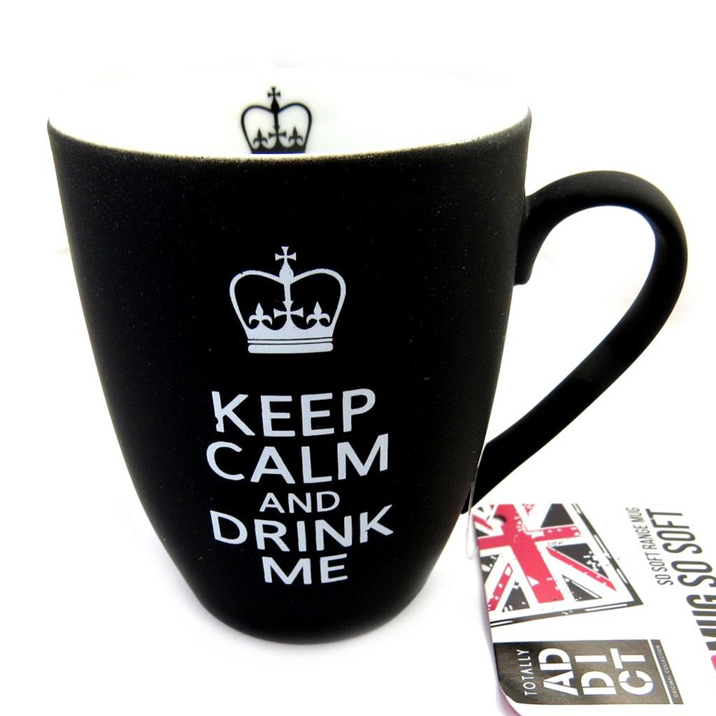 Les Trésors De Lily [M4725] - Black 'So British' Ceramic Mug (250 Ml)