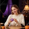 TPR Stress Ball Halloween Dumpling Squeeze Toy Pumpkin Ghost Bat Steamed Bun Sensory Toy Relaxation for Relief Fidget Party Favors Anxiety Relief