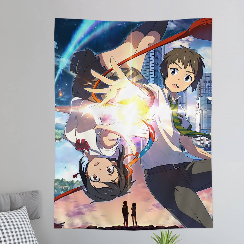 Your Name Hanging Bohemian Tapestry Japanese Wall Tapestry Anime Kawaii Room Decor