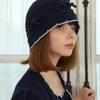 SOCKS APPEAL Ribbon Embossing Cotton Bucket Hat Navy