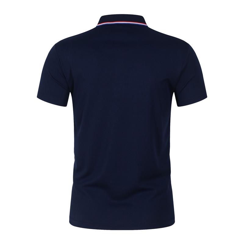 Unisex Anti-Pilling, Colorfast Polo Shirt with Lapel and Short Sleeves, Made from Combed Silk Cotton, Customizable with Logo.