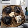 Dog Print Flannel Blanket, High Quality Comfortable for All Seasons, Home Decor, Warmth and Comfort, Perfect for Christmas Gifts