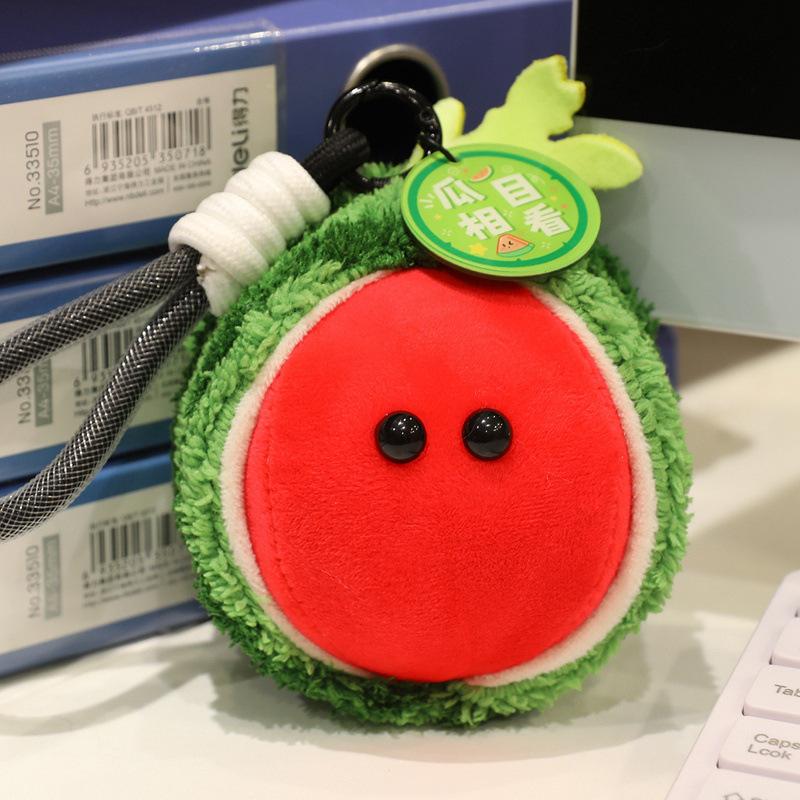 Niedliche Fruchtserie Plüschpuppe Wassermelone Plüschtier Durian Puppe Mädchen Taschenanhänger Puppe Geschenk
