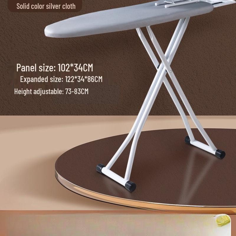 Large Folding Vertical Ironing Board with Widened Pad and Clothes Rack