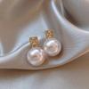Elegant Zircon Pearl French Retro Luxury Earrings 2025