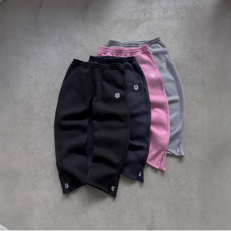 European and American Y2K Solid Color Casual High Street Hip-hop Sweatpants