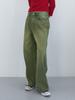 ENZO BLUES Vintage Wide Denim Pants (Moss Green)