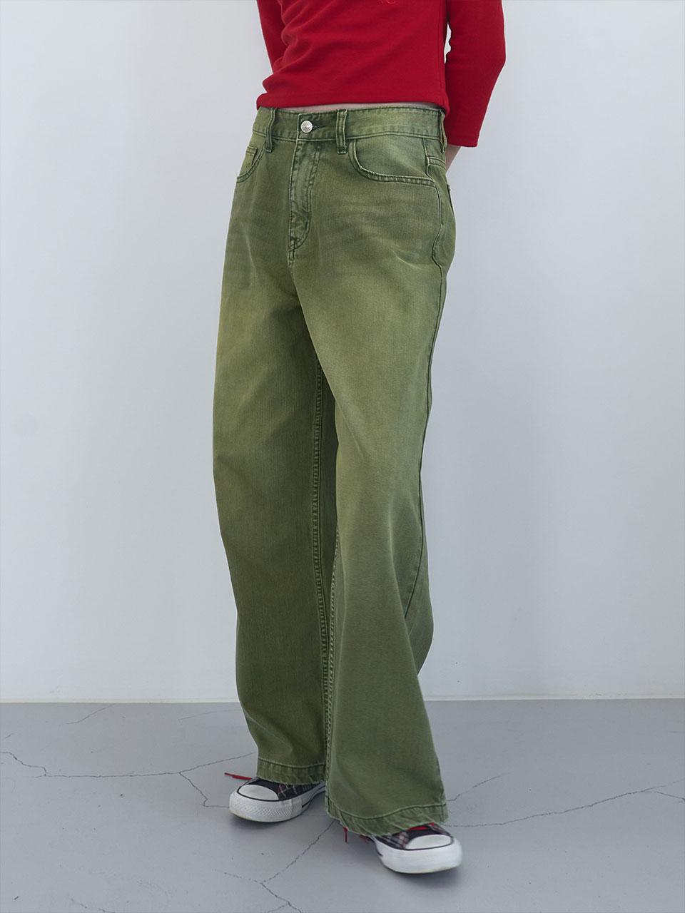 ENZO BLUES Vintage Wide Denim Pants