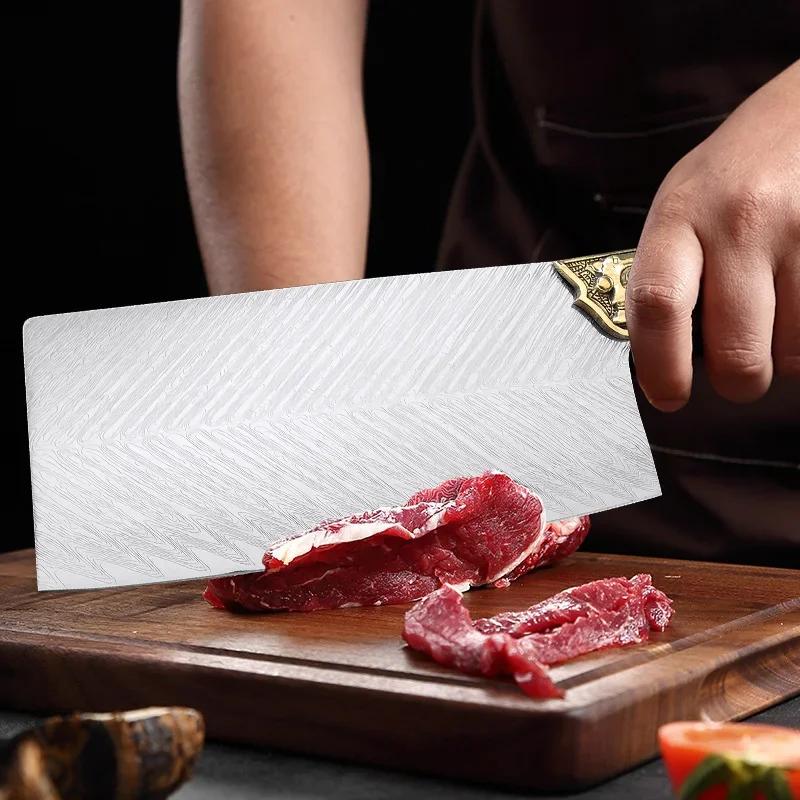 Hand Forged Kitchen Knives Chop Chicken Cleaver Meat Vegetables Boning Butcher Knife Wood Handle Chef Cooking Cleaver Knife