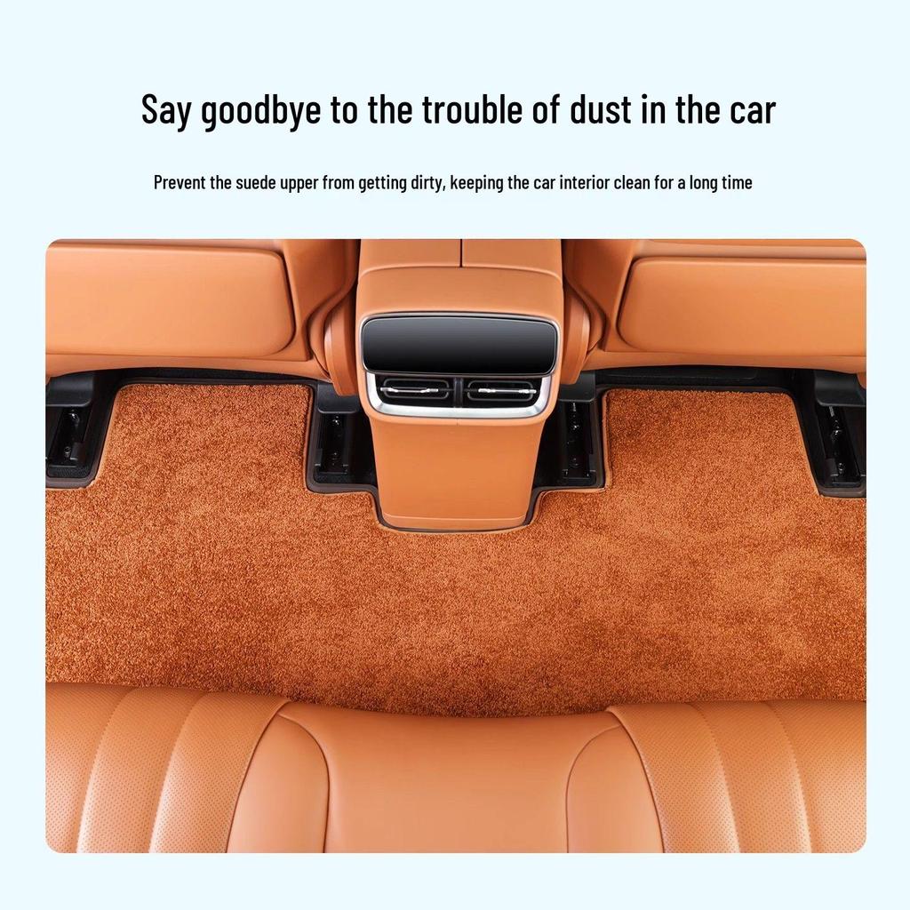AITO M7 Floor Mats: Compatible with 26 Models, TPE Base, Cashmere-Imitation Carpet, 3D Surround Design.