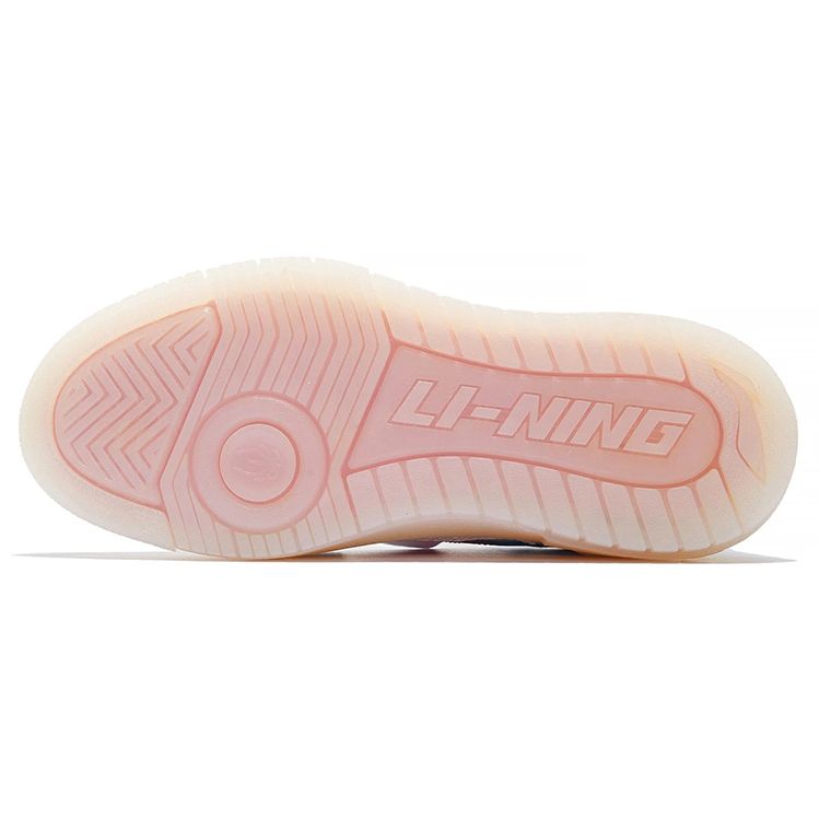 Li Ning Rookie Trendy Low Top Retro Basketball Shoes Women Sneakers Off-White ABCS050-4