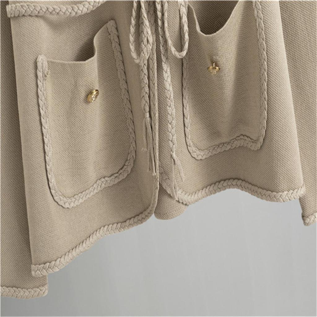 Knitted Two Piece Loose Casual Half Skirt Fashion Set Women's Spring And Autumn Sweater Ins Skirt