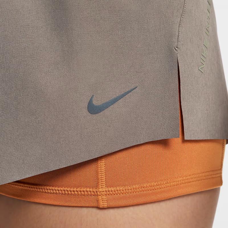 Nike Dri-Fit Swift International Running Team Two-In-One Quick-Dry Lace-Up Mid-Rise Sports Shorts Women Shorts IO0492-289