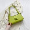 Fashion Small Bag 2025 Summer New Popular Casual Shoulder Bag Simple Solid Color Underarm Bag Casual Small Square Bag