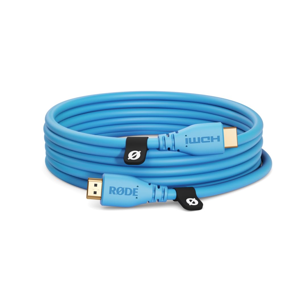 

RODE Microphones HDMI Cable, 3m, Blue, HDMICABLE3M-B (Official Japanese Product)