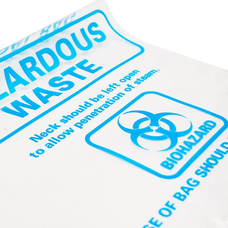 Autoclavable Red/Yellow Biohazard and Medical Waste Disposal Bags