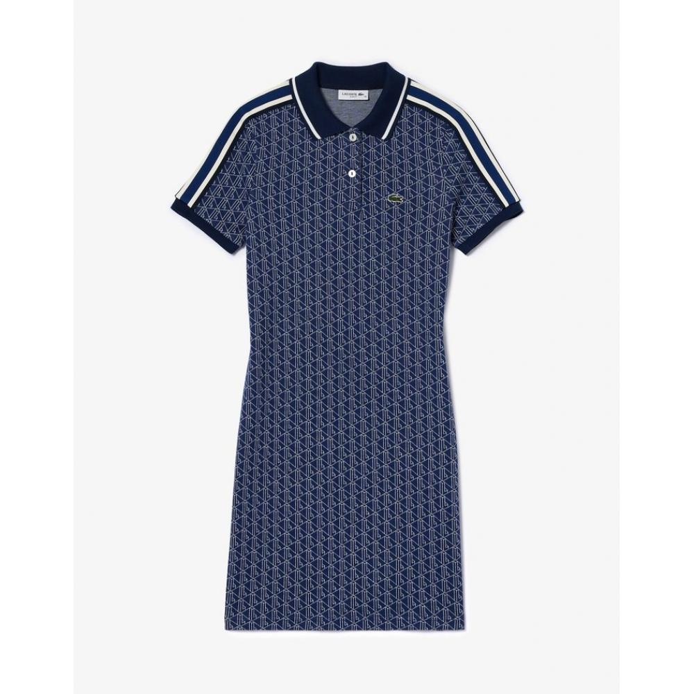

LacoSte Women S Monogram Polo dreSS Ef1676 54g Qie 034