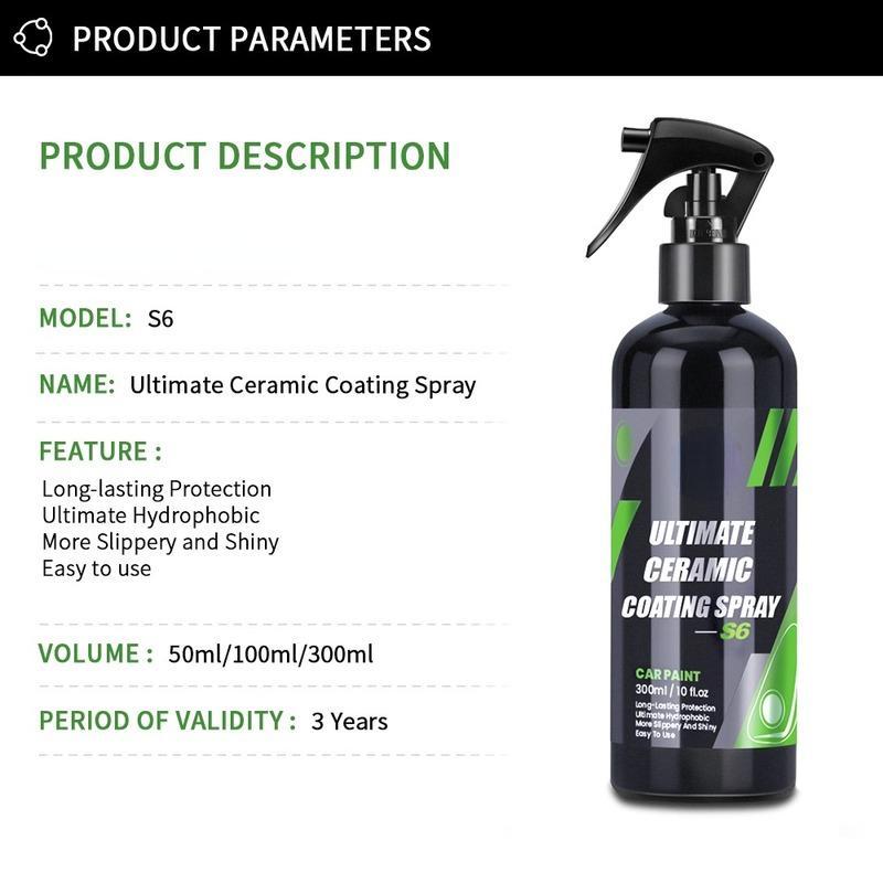 Autoleštidla Péče o lak Péče o lak Nano hydrofobní svrchní lak Quick Coat Polish Polymer Detail Protection Tekutý vosk Péče o auto