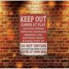 Metal Wall Art Poster Keep Out Sarcastic Decor for Game Room
