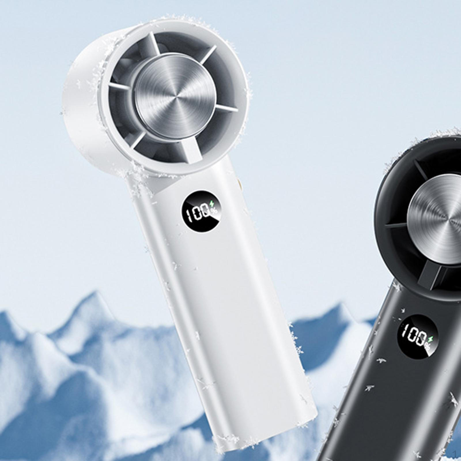 

Мини-вентилятор охлаждения портативный ручной 100-скоростной регулируемый небольшой персональный для дома белый