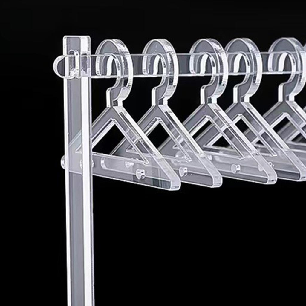Ohrring-Organizerständer Kompakter Transparenter Acryl Schmuck Hänge-Präsentationsständer für Halskette Ohrstecker Typ 2