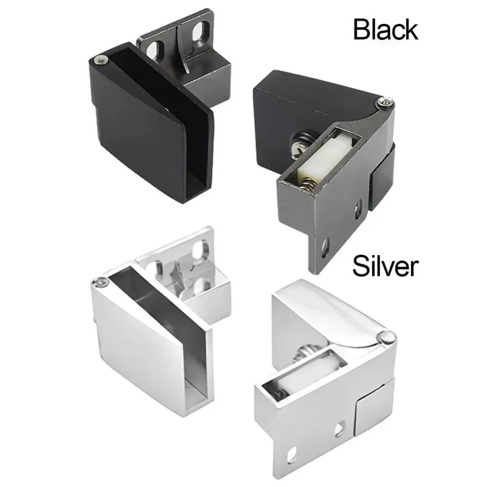 Self Closing Glass Door Hinges Designed from Zinc Alloy No Drilling Installation for Easy Use Perfect for Various Applications
