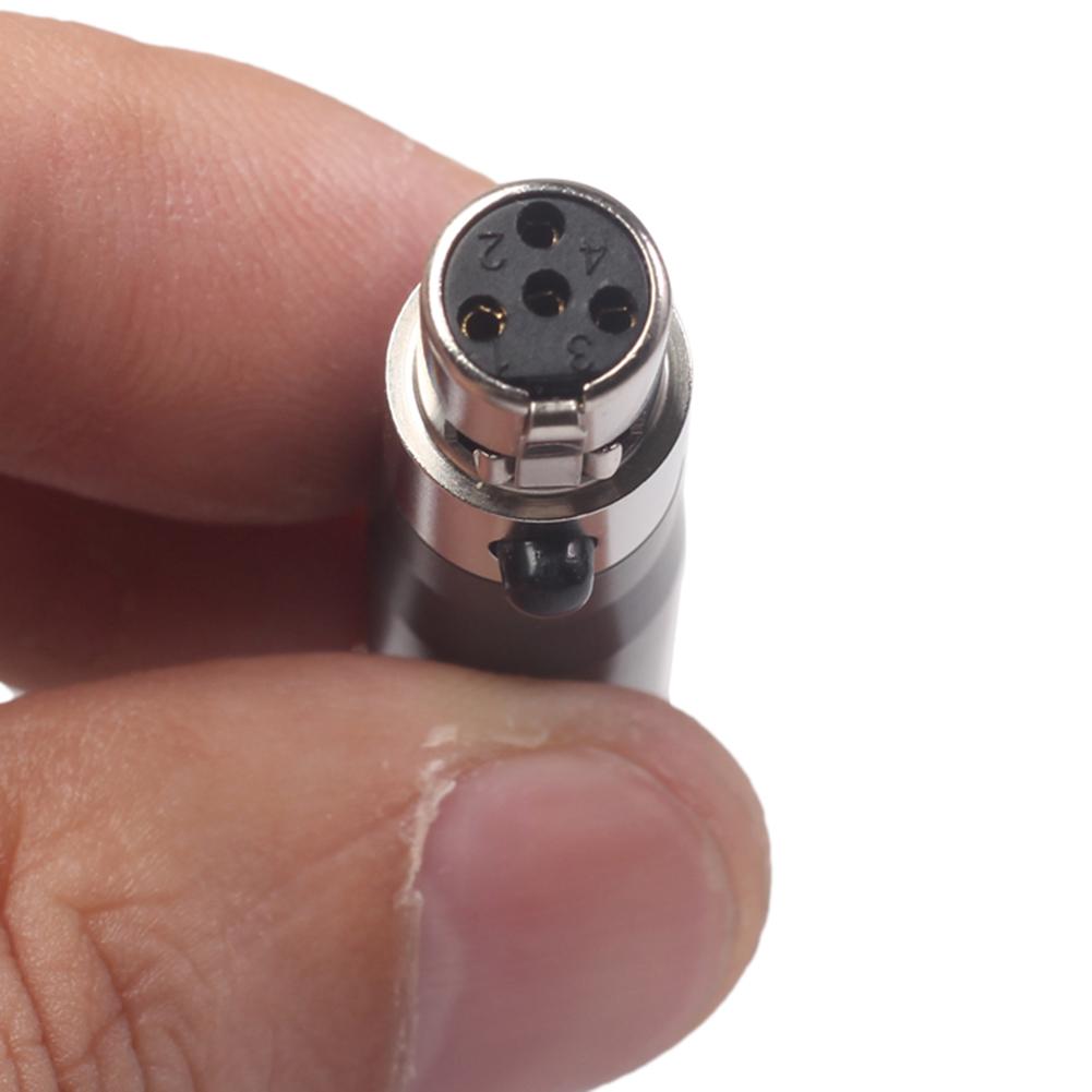 1-10PCS Mini XLR 3 4 Pin Female Mini Connector Audio Converter Adapter Audio Connector  Universal Microphone Audio Equipment