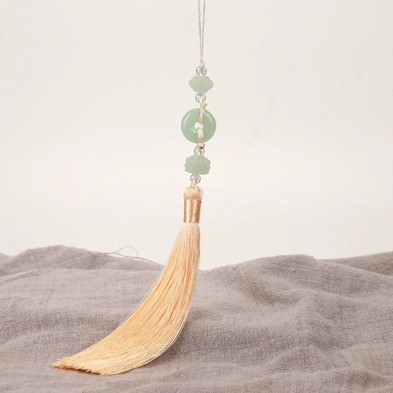 2Pcs Imitation Chinese Knot Tassels DIY Curtain Clothes Bag Craft Supplies Classical Style Tassel Pendant 13cm Beaded Fringe