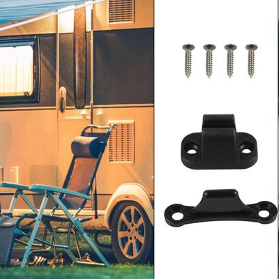 2 Pièces Serrures de Porte Magnétiques à Ventouse en Forme de T pour Porte d'Entrepôt Support de Maintien de Porte en Nylon Facile à Installer