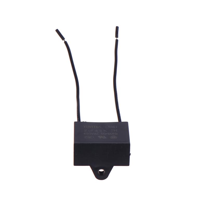 Cbb61 450V Lüfterkondensator 1/1.2/1.5/2/2.5/3/4/5/6/10 Uf Deckenventilator Motor Betrieb Rechteck Kondensatoren Kit