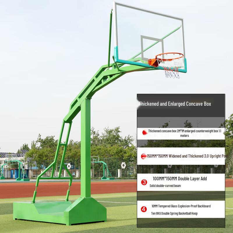 Wing Lemon Adult Mobile Outdoor Basketball Hoop