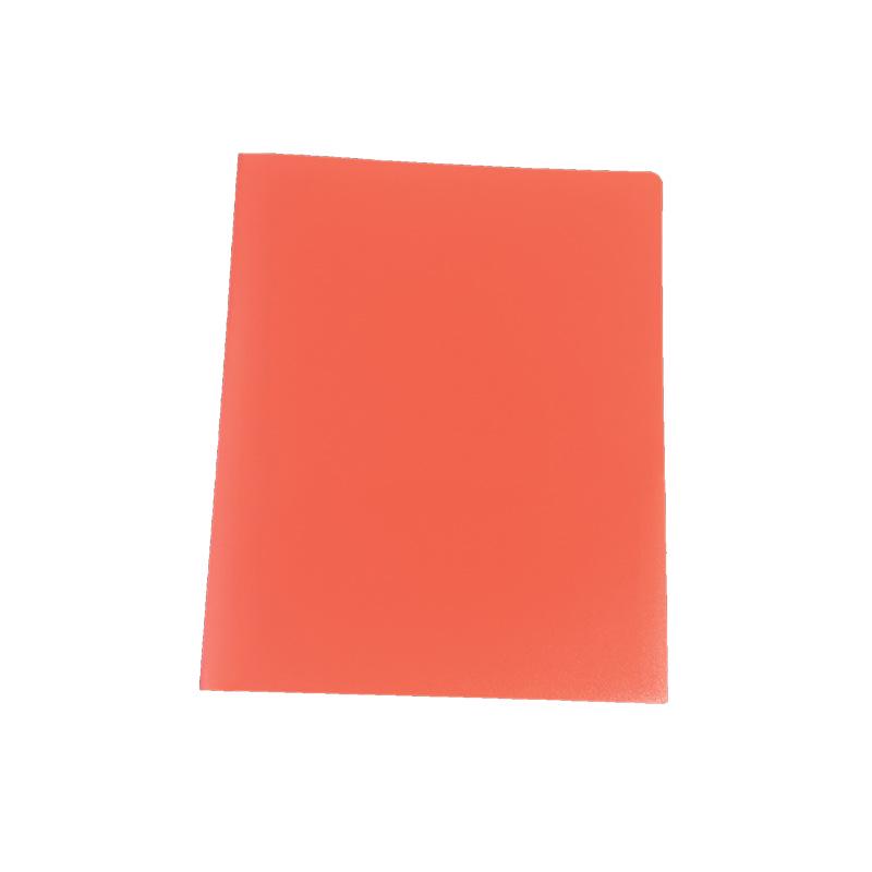 Solid Color A4 Double-Sided Pocket Document Binder, Thickened PP Plastic Storage Folder