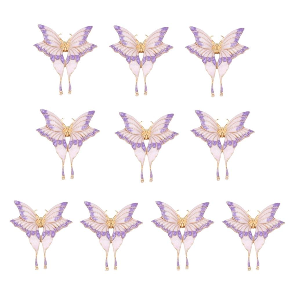 Alloy Material Butterfly Clothing Accessories Butterfly Brooch Pendant Handmade Accessories