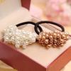 Sweet Women Faux Pearl Elastic Ponytail Holder Hair Rope Band Tie Accessory