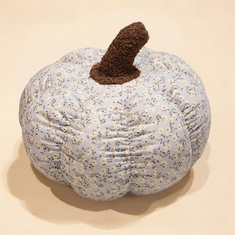 Macaron Color Pumpkin Plush Pillow With Soft Short Hair For Home Decor And Halloween Gift