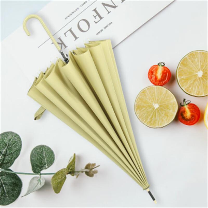 Fresh Style Bent Handle Straight Umbrella