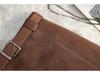 Plus Size Coffee Color Suede Velvet High Waist A-line Skirt – Anti-exposure, Hip-hugging, Short, for Women