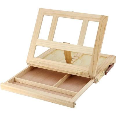 Children's Foldable Wooden Desktop Easel - Portable Drawing & Art Stand